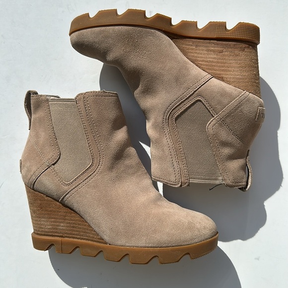 SOREL Joan Uptown Chelsea Boot In Sandy Tan-Sz 8.5 - Picture 12 of 12